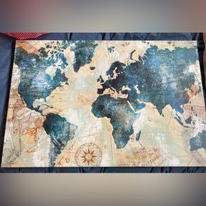Map wall decor